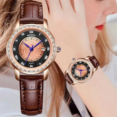 Lige Elegance Chronograph – Women's Luxury Sports Watch - Shark & Sapphire